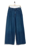 Twp Greene St. Wide Leg Linen Blend Pants In Blue