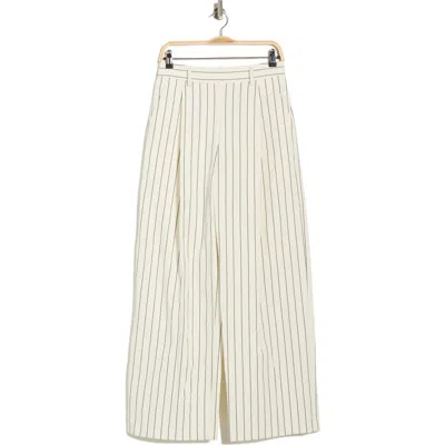 Twp Greenwich Avenue Linen Wide Leg Pants In Neutral