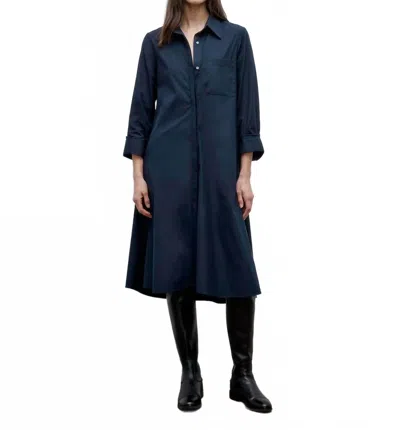 Twp Hankerchief Midi Jennys Gown In Midnight In Blue