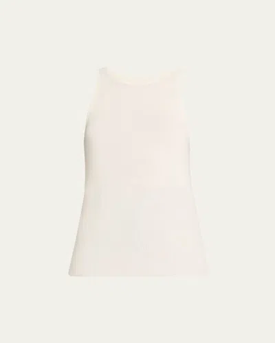 Twp Harbor Cotton-silk Tank Top In White