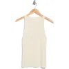 Twp Harbor Ribbed Cashmere Tank In White