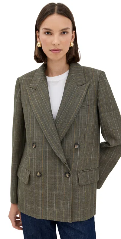 Twp Harper Blazer Medium Heather Grey Multi In Gray