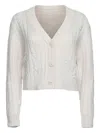 Twp Hemingway Cable-knit Buttoned Cardigan In White