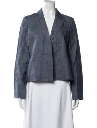 Pre-owned Twp Hemp Blazer In Blue