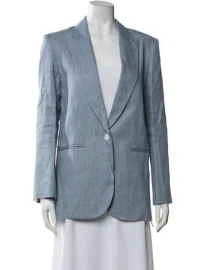 Pre-owned Twp Hemp Blazer In Blue