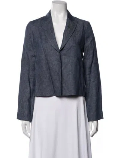 Pre-owned Twp Hemp Blazer W/ Tags In Blue