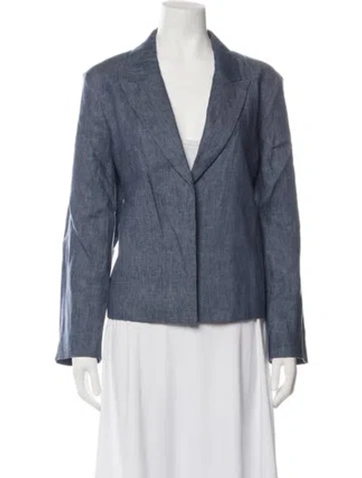 Pre-owned Twp Hemp Blazer W/ Tags In Blue