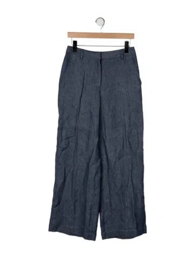 Pre-owned Twp Hemp Wide Leg Pants In Gray