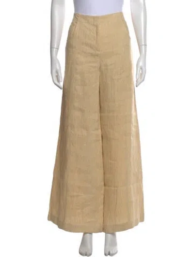Pre-owned Twp Hemp Wide Leg Pants In Neutral