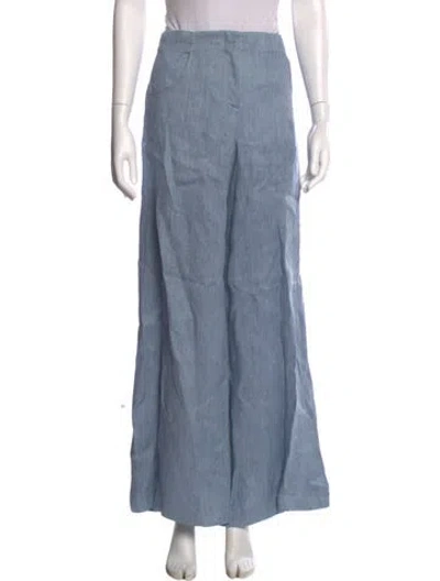 Pre-owned Twp Hemp Wide Leg Pants W/ Tags In Blue