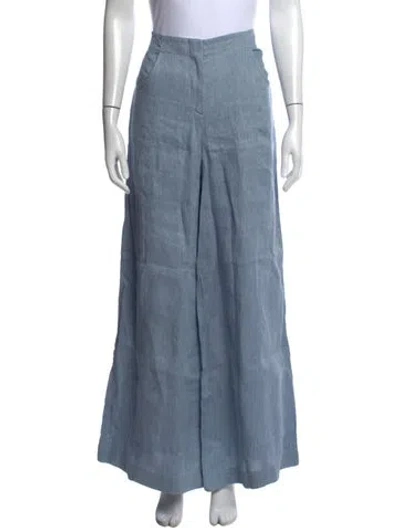 Pre-owned Twp Hemp Wide Leg Pants W/ Tags In Blue