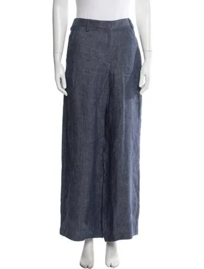 Pre-owned Twp Hemp Wide Leg Pants W/ Tags In Blue