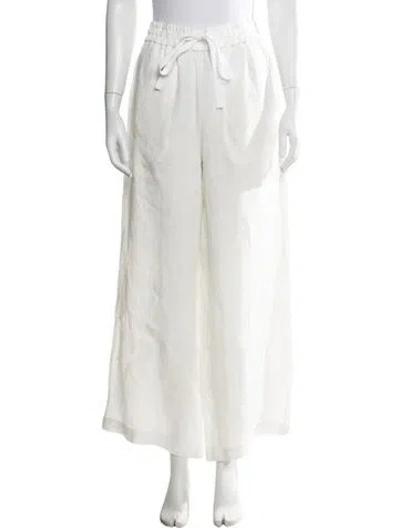 Pre-owned Twp Hemp Wide Leg Pants W/ Tags In White