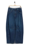 Twp High Waist Barrel Leg Jeans In Blue