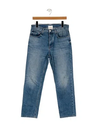 Pre-owned Twp High-rise Straight Leg Jeans In Blue