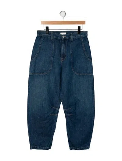 Pre-owned Twp High-rise Straight Leg Jeans In Blue