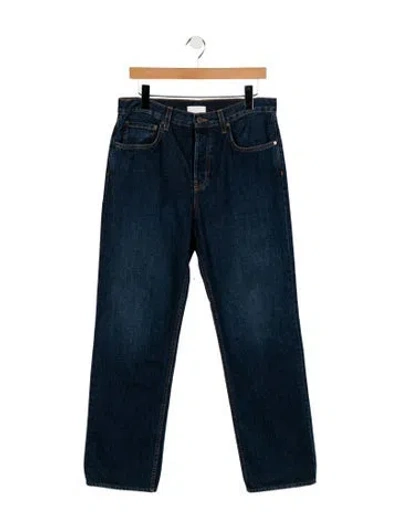 Pre-owned Twp High-rise Straight Leg Jeans In Blue
