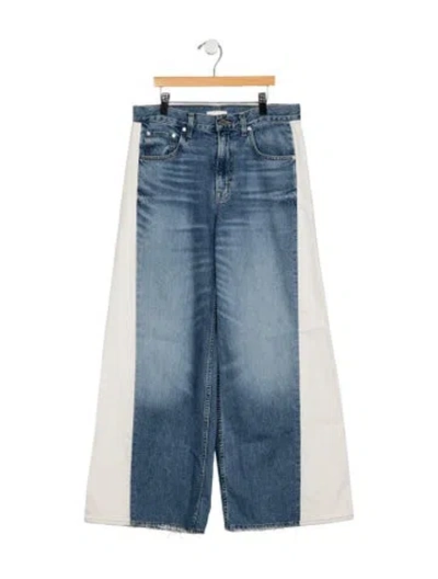 Pre-owned Twp High-rise Straight Leg Jeans In Blue