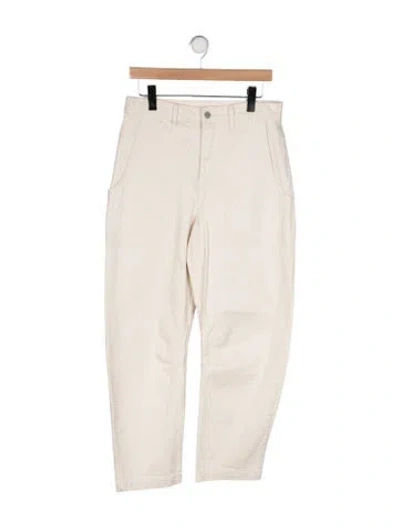 Pre-owned Twp High-rise Straight Leg Jeans In Neutral