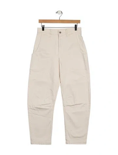 Pre-owned Twp High-rise Straight Leg Jeans In Neutral