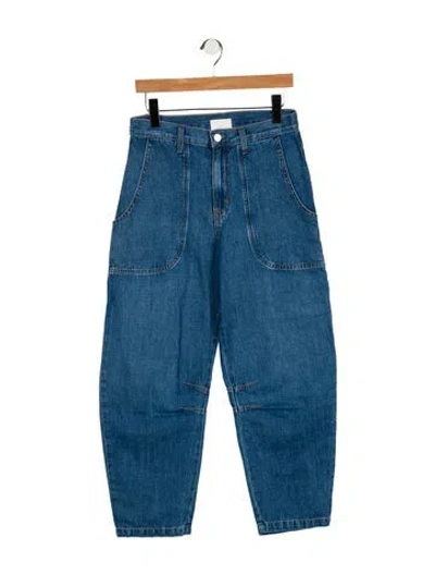 Pre-owned Twp High-rise Straight Leg Jeans W/ Tags In Blue