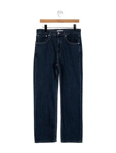 Pre-owned Twp High-rise Straight Leg Jeans W/ Tags In Blue