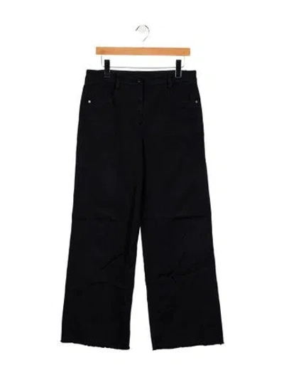 Pre-owned Twp High-rise Wide Leg Jeans In Black