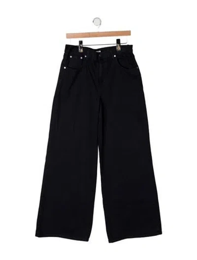 Pre-owned Twp High-rise Wide Leg Jeans In Black