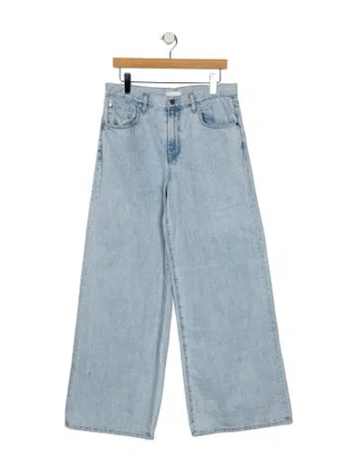 Pre-owned Twp High-rise Wide Leg Jeans In Blue
