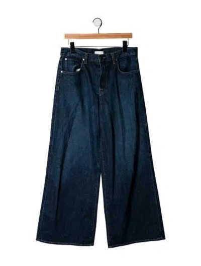 Pre-owned Twp High-rise Wide Leg Jeans In Blue