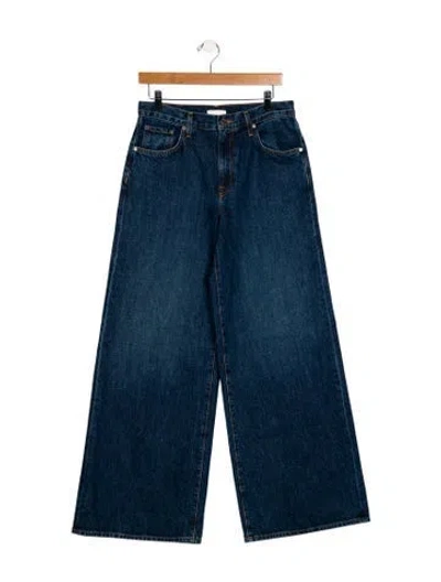 Pre-owned Twp High-rise Wide Leg Jeans In Blue