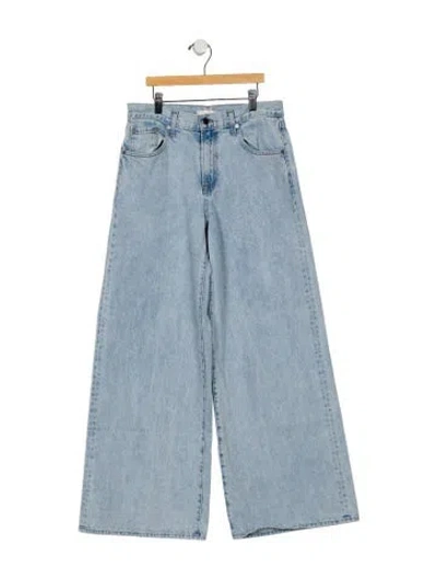 Pre-owned Twp High-rise Wide Leg Jeans In Blue