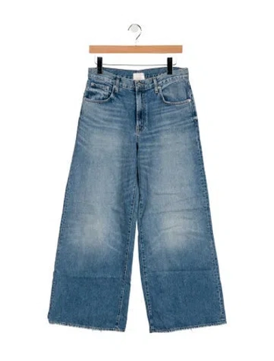 Pre-owned Twp High-rise Wide Leg Jeans In Blue