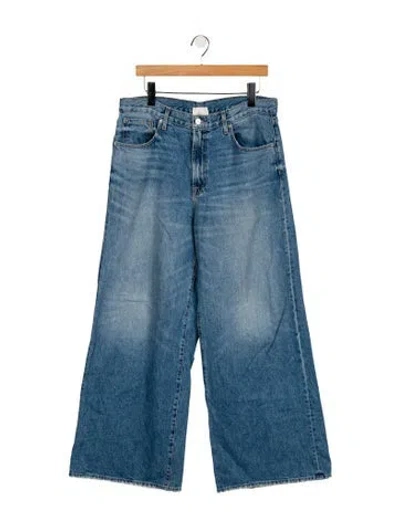 Pre-owned Twp High-rise Wide Leg Jeans In Blue