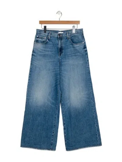 Pre-owned Twp High-rise Wide Leg Jeans In Blue