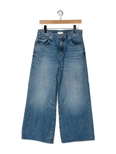 Pre-owned Twp High-rise Wide Leg Jeans In Blue