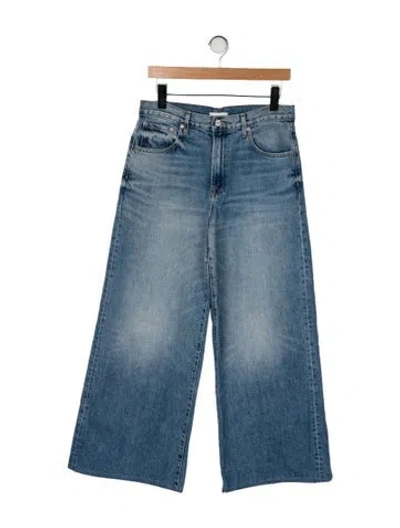 Pre-owned Twp High-rise Wide Leg Jeans In Blue