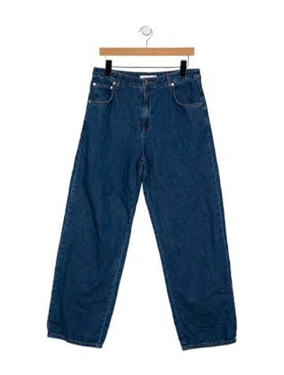Pre-owned Twp High-rise Wide Leg Jeans In Blue