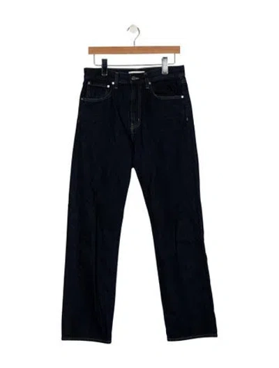 Pre-owned Twp High-rise Wide Leg Jeans In Blue