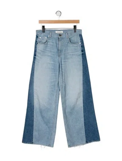 Pre-owned Twp High-rise Wide Leg Jeans In Blue