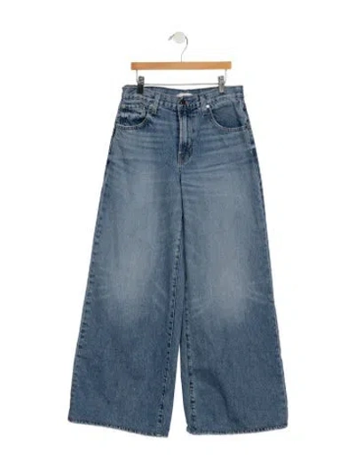 Pre-owned Twp High-rise Wide Leg Jeans In Blue