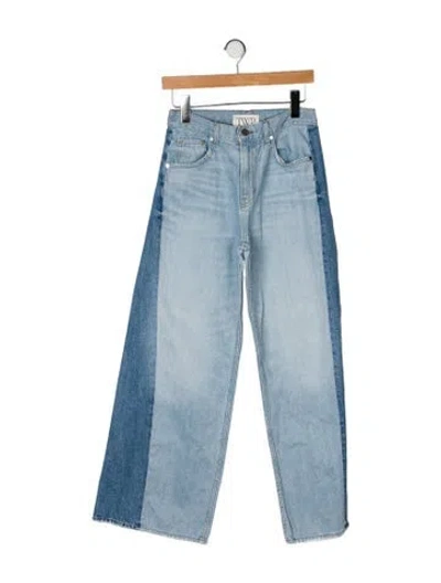 Pre-owned Twp High-rise Wide Leg Jeans In Blue