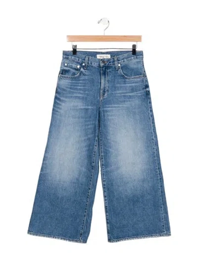 Pre-owned Twp High-rise Wide Leg Jeans In Blue
