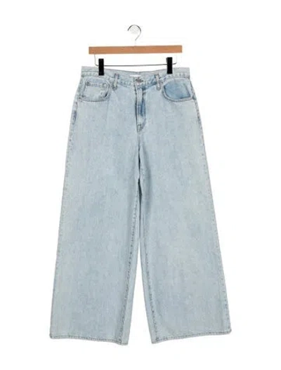 Pre-owned Twp High-rise Wide Leg Jeans In Blue