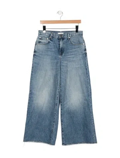 Pre-owned Twp High-rise Wide Leg Jeans In Blue