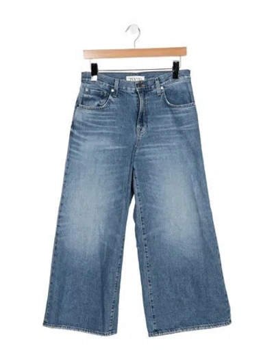 Pre-owned Twp High-rise Wide Leg Jeans In Blue