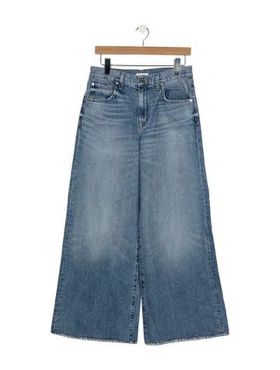 Pre-owned Twp High-rise Wide Leg Jeans In Blue