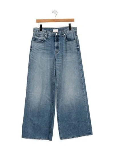 Pre-owned Twp High-rise Wide Leg Jeans In Blue