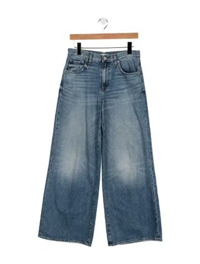 Pre-owned Twp High-rise Wide Leg Jeans In Blue