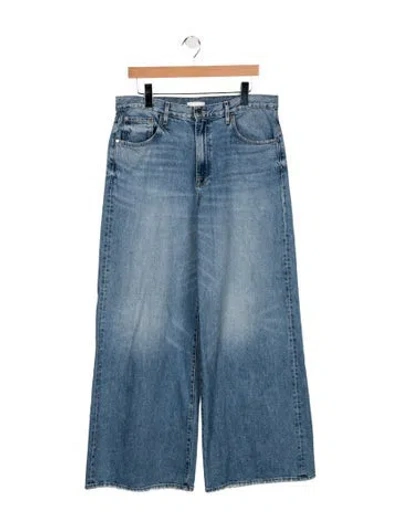 Pre-owned Twp High-rise Wide Leg Jeans In Blue